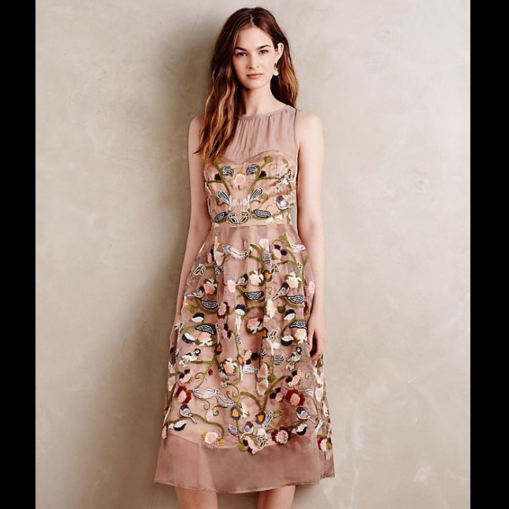 Anthropologie Mounlinette Seours Novelette dress